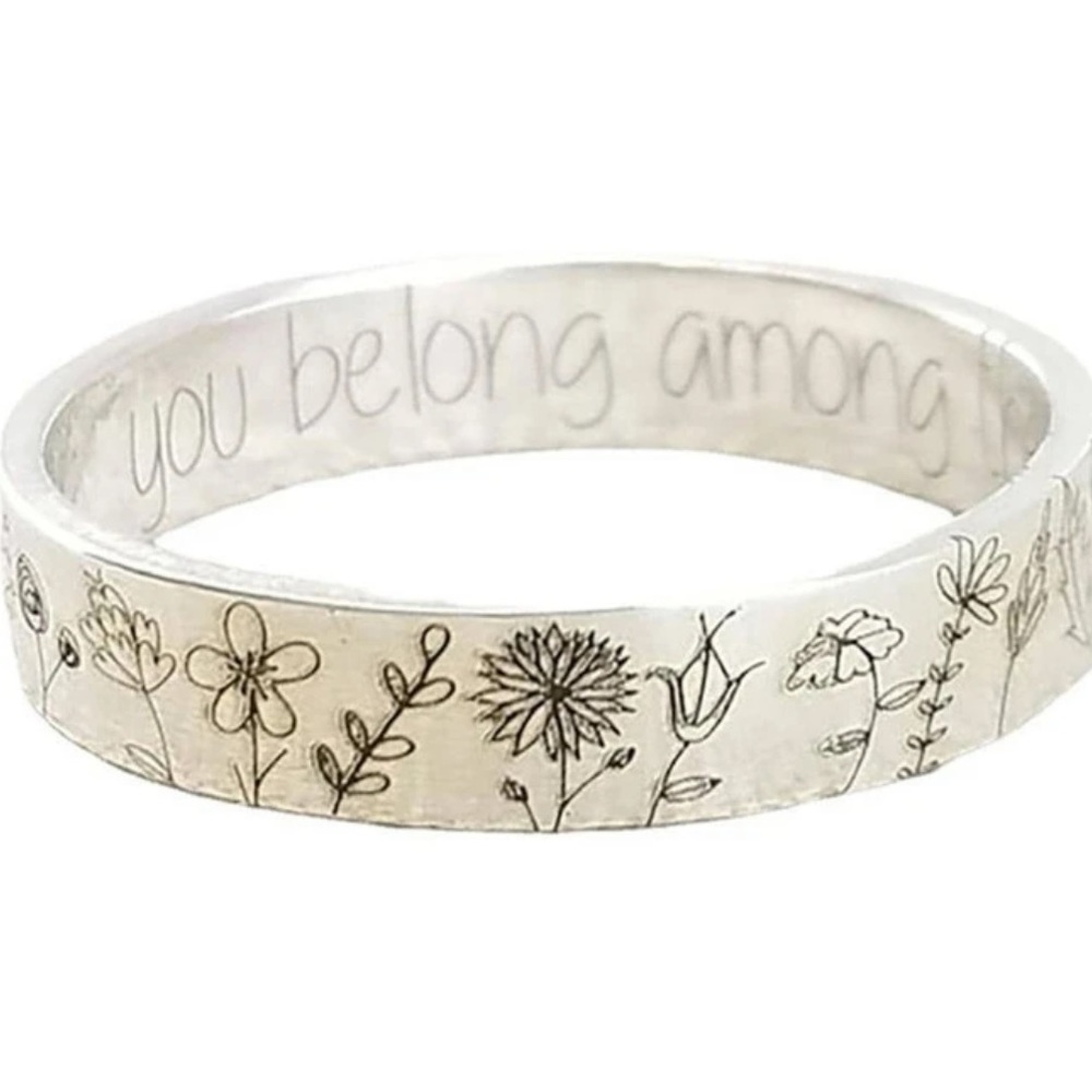 You Belong Among The Wildflowers Antique Ring